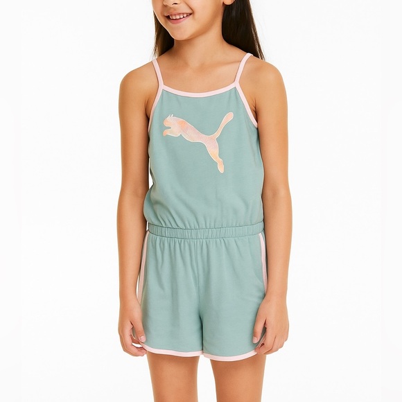 Puma Other - Puma Girls' Blue and Pink Sleeveless Romper